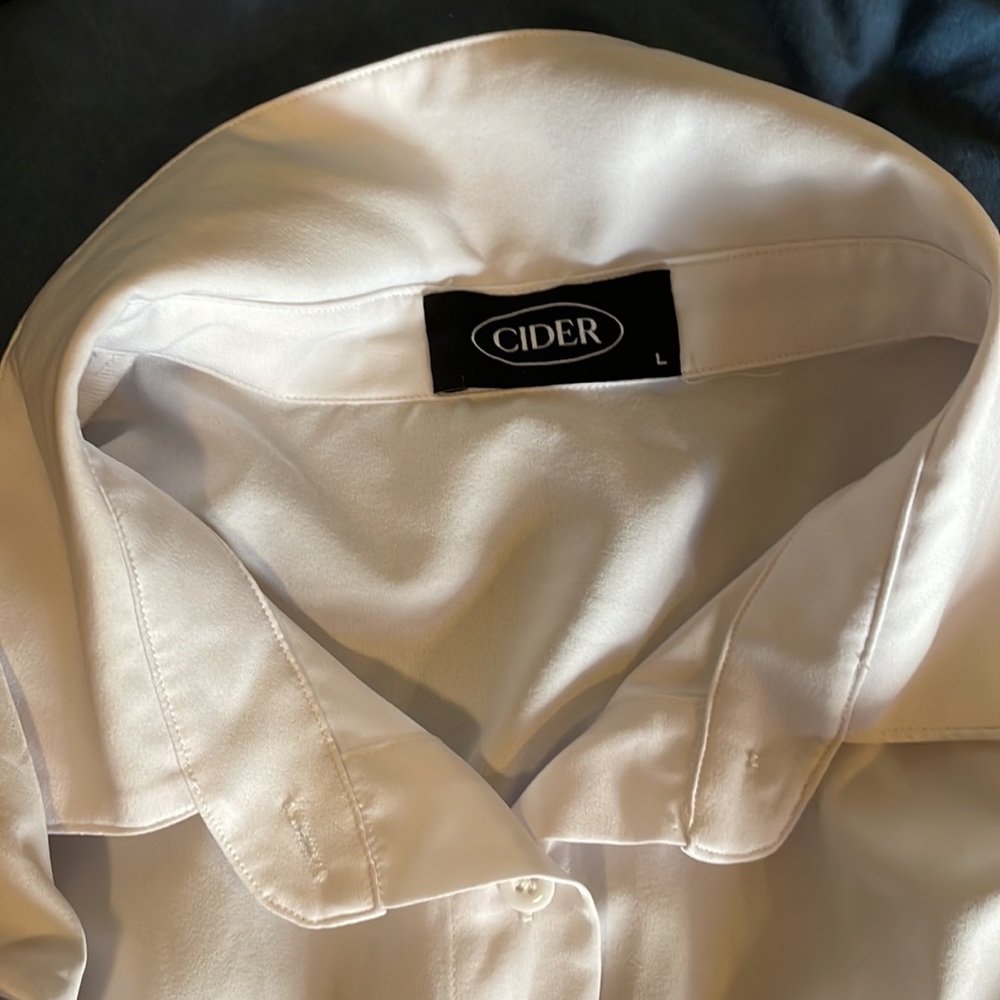 White corset button up dress - Picture 2 of 4